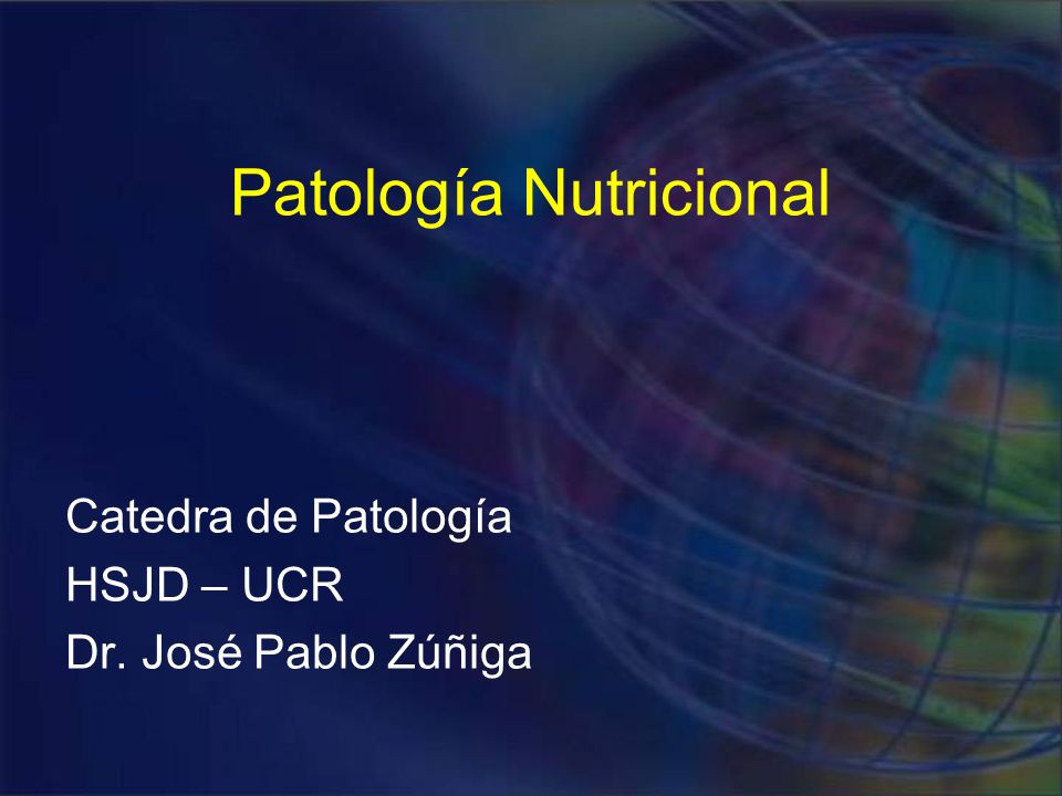 Patología Nutricional