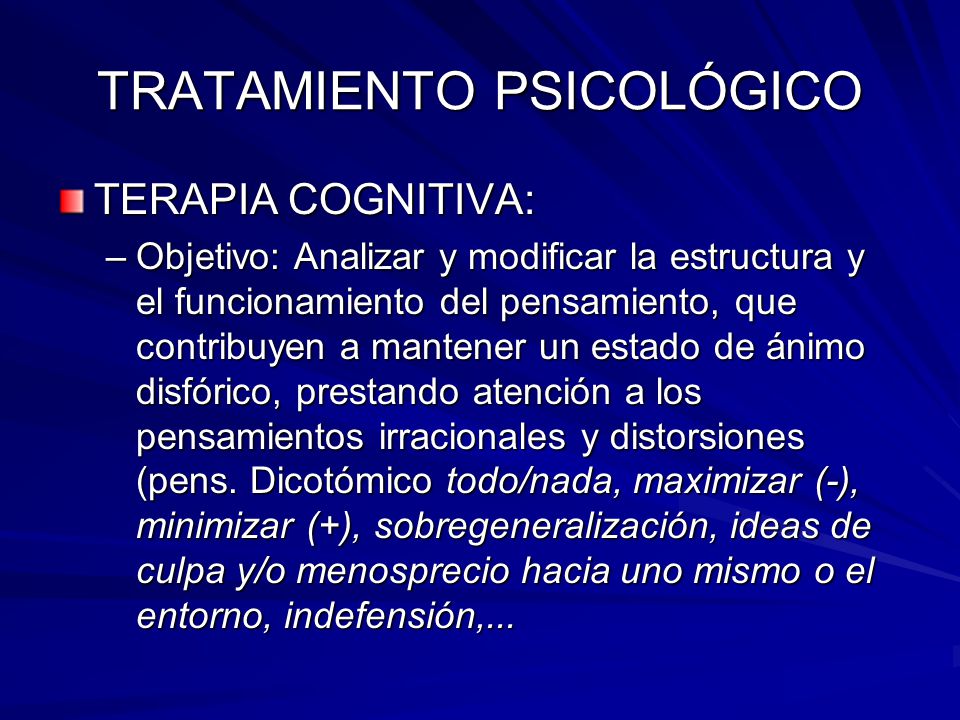 TRATAMIENTO PSICOLÓGICO