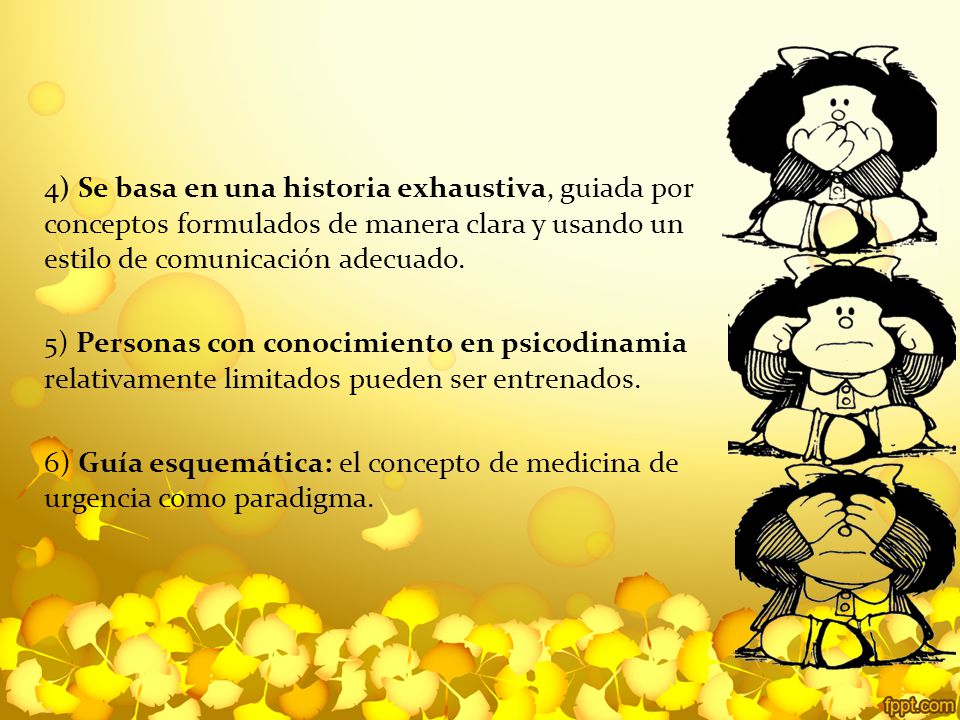 4) Se basa en una historia exhaustiva, guiada por conceptos formulados de manera clara y usando un estilo de comunicación adecuado.