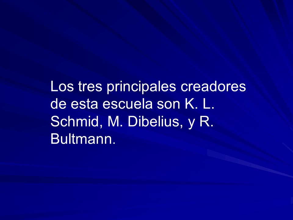Los tres principales creadores de esta escuela son K. L. Schmid, M