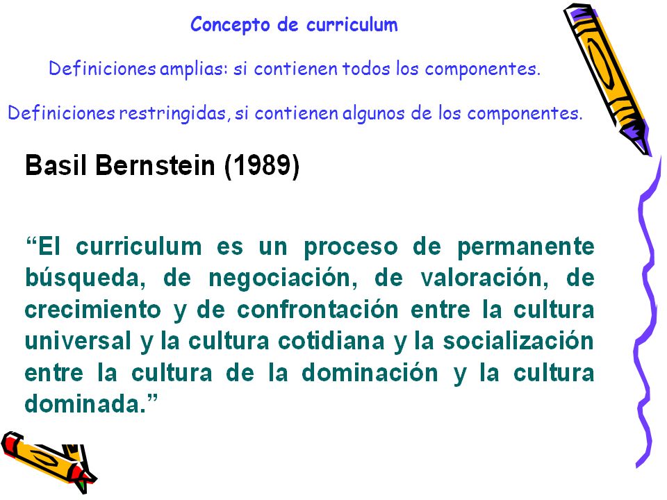 Concepto de curriculum