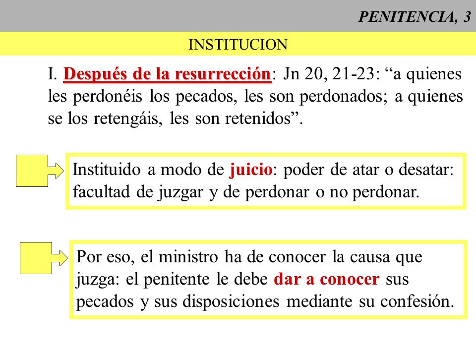 I. Después de la resurrección: Jn 20, 21-23: a quienes