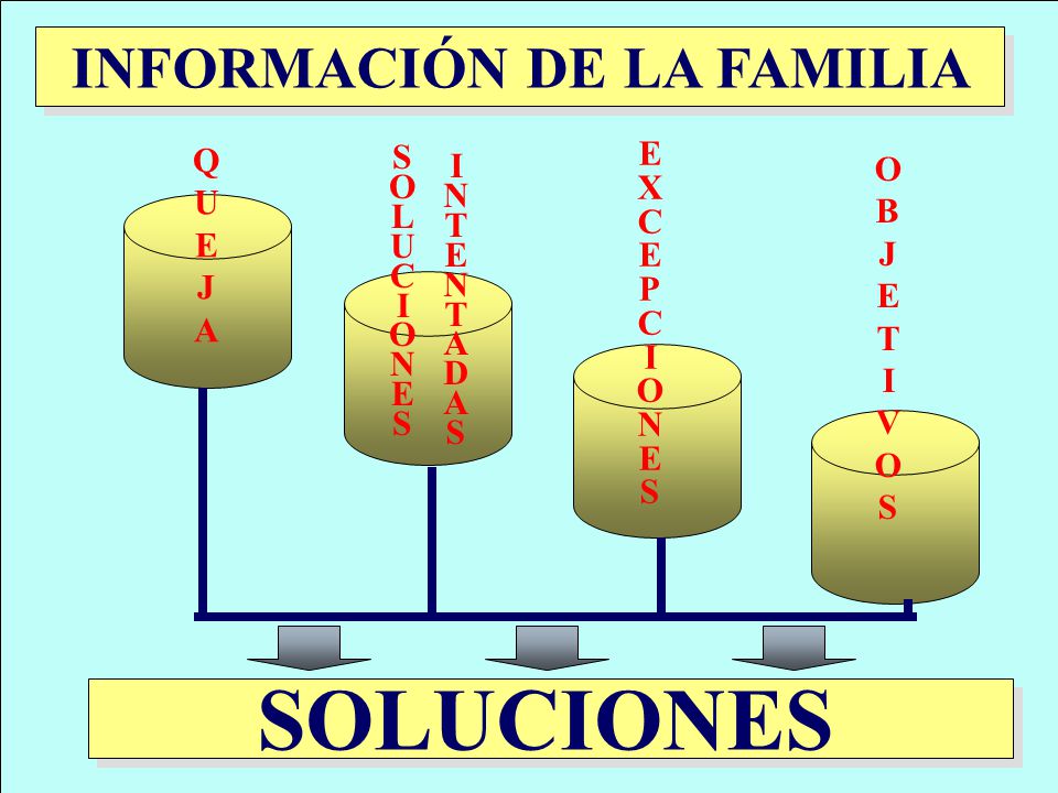 SOLUCIONES INFORMACIÓN DE LA FAMILIA Q U E J A E X C P I O N S S O L U