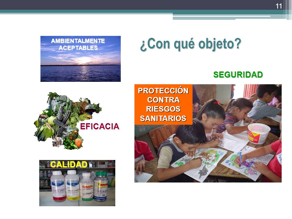 AMBIENTALMENTE ACEPTABLES PROTECCIÓN CONTRA RIESGOS SANITARIOS