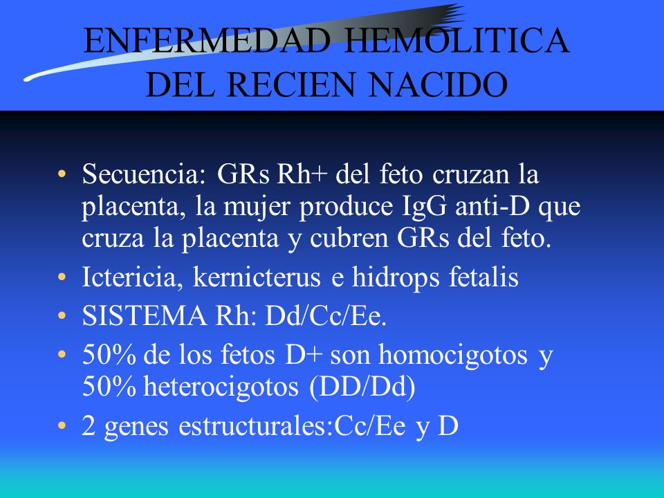 ENFERMEDAD HEMOLITICA DEL RECIEN NACIDO