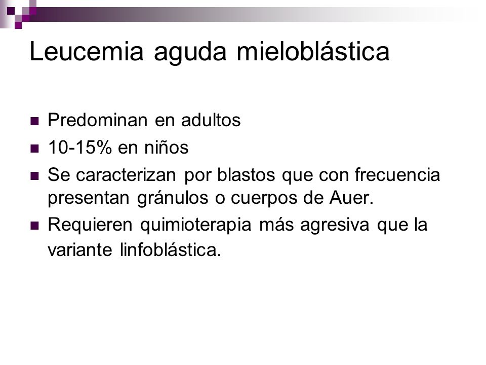 Leucemia aguda mieloblástica