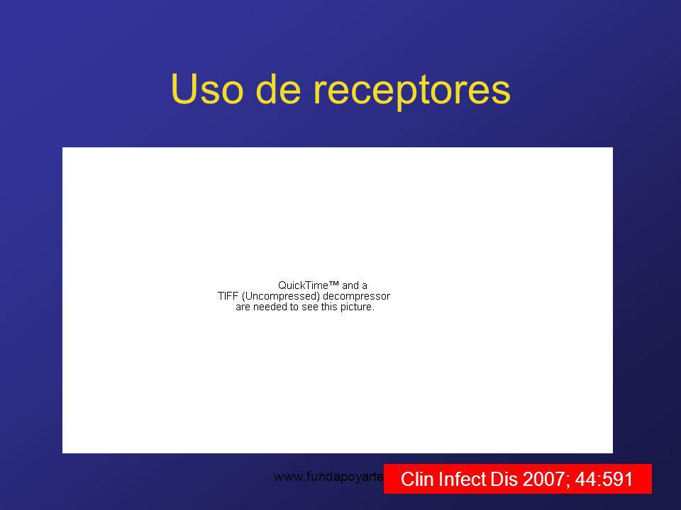 Uso de receptores   Clin Infect Dis 2007; 44:591