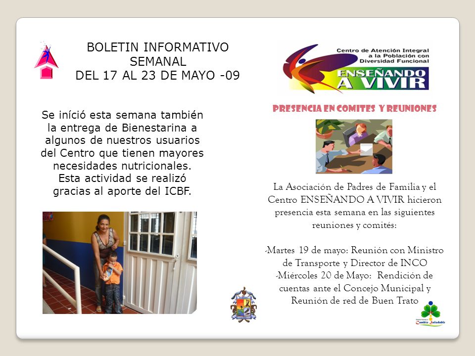 BOLETIN INFORMATIVO SEMANAL DEL 17 AL 23 DE MAYO -09