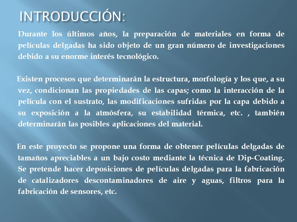 INTRODUCCIÓN: