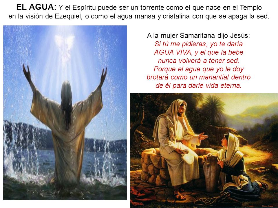 EL AGUA: Y el Espíritu puede ser un torrente como el que nace en el Templo