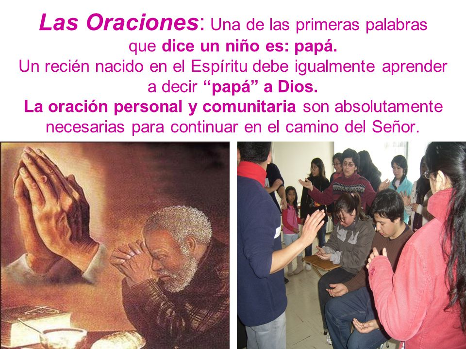 Las Oraciones: Una de las primeras palabras que dice un niño es: papá