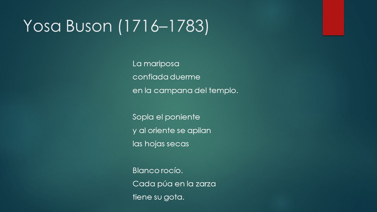 Yosa Buson (1716–1783)