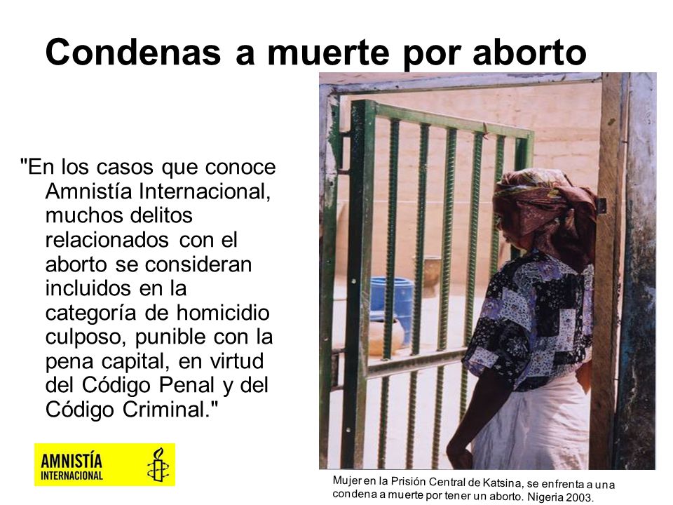 Condenas a muerte por aborto