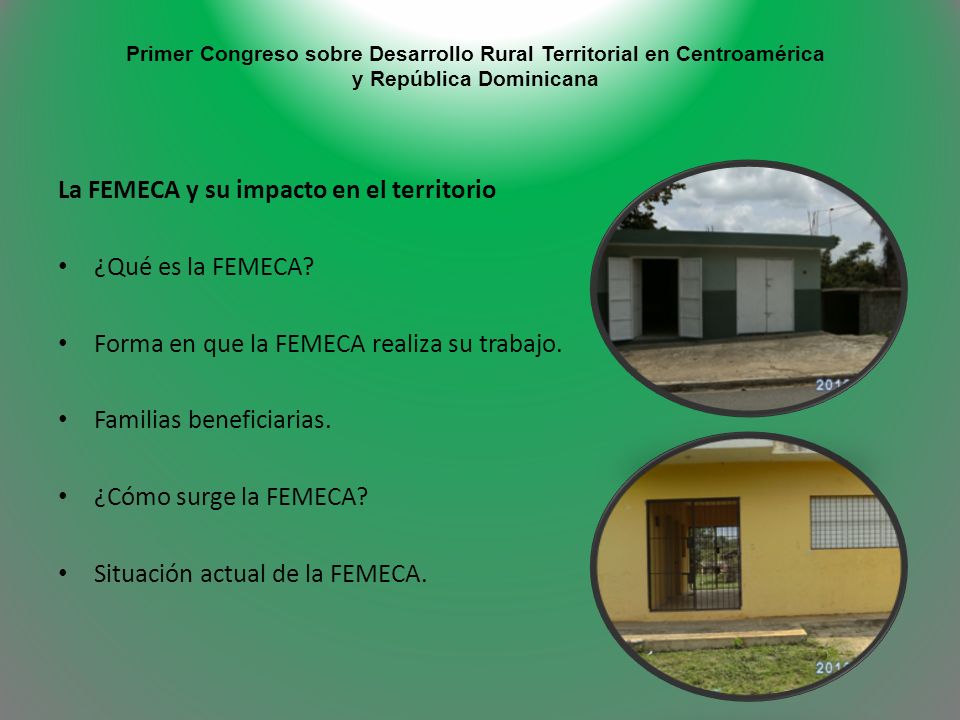 La FEMECA y su impacto en el territorio ¿Qué es la FEMECA