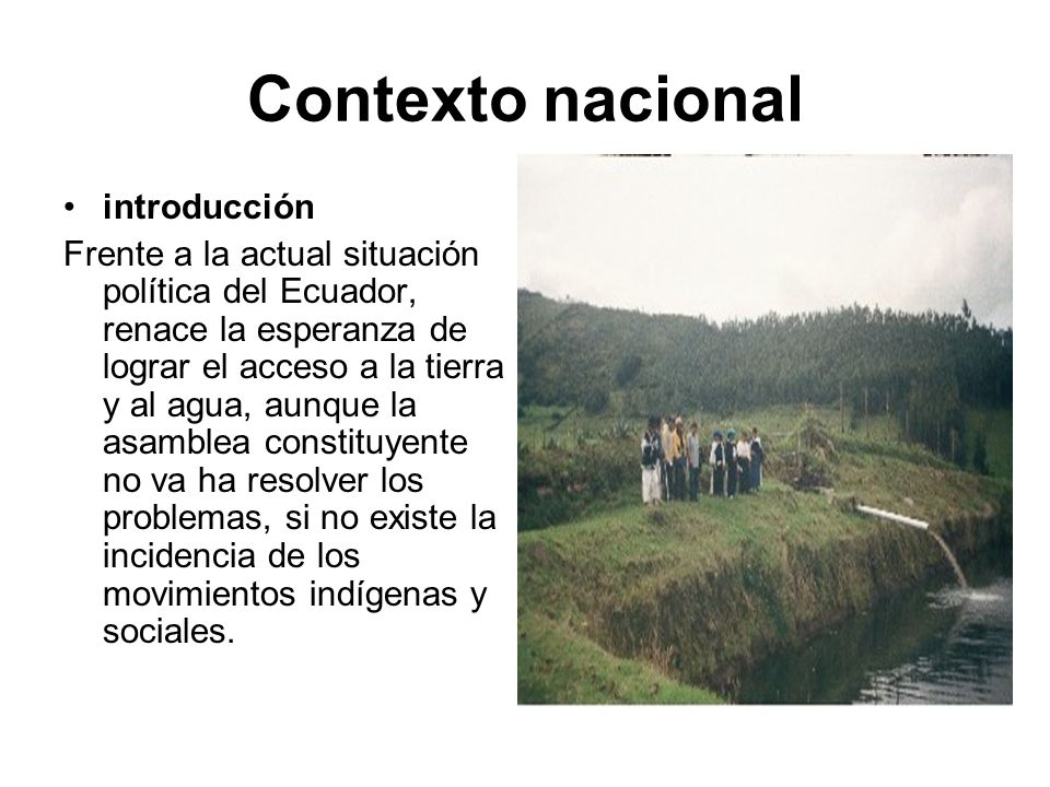Contexto nacional introducción