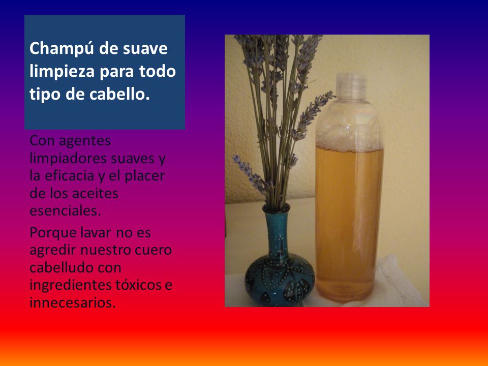 Champú de suave limpieza para todo tipo de cabello.