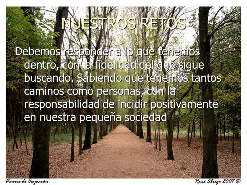 NUESTROS RETOS