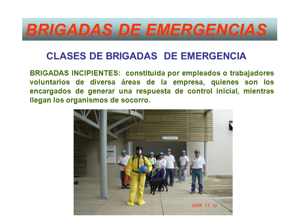 BRIGADAS DE EMERGENCIAS