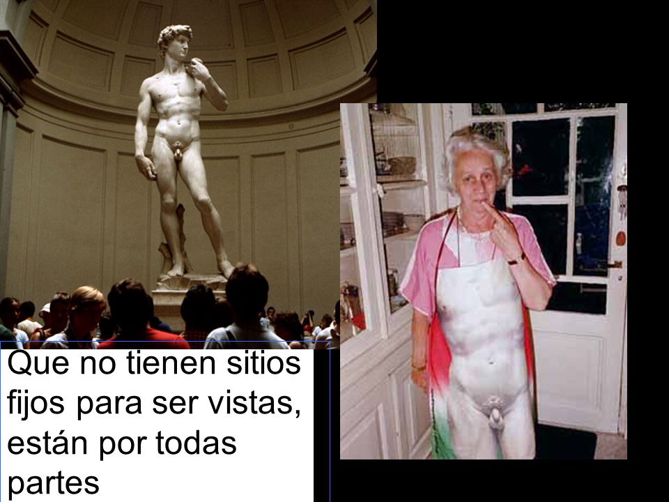 Que no tienen sitios fijos para ser vistas, están por todas partes