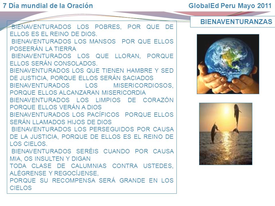 7 Día mundial de la Oración GlobalEd Peru Mayo 2011