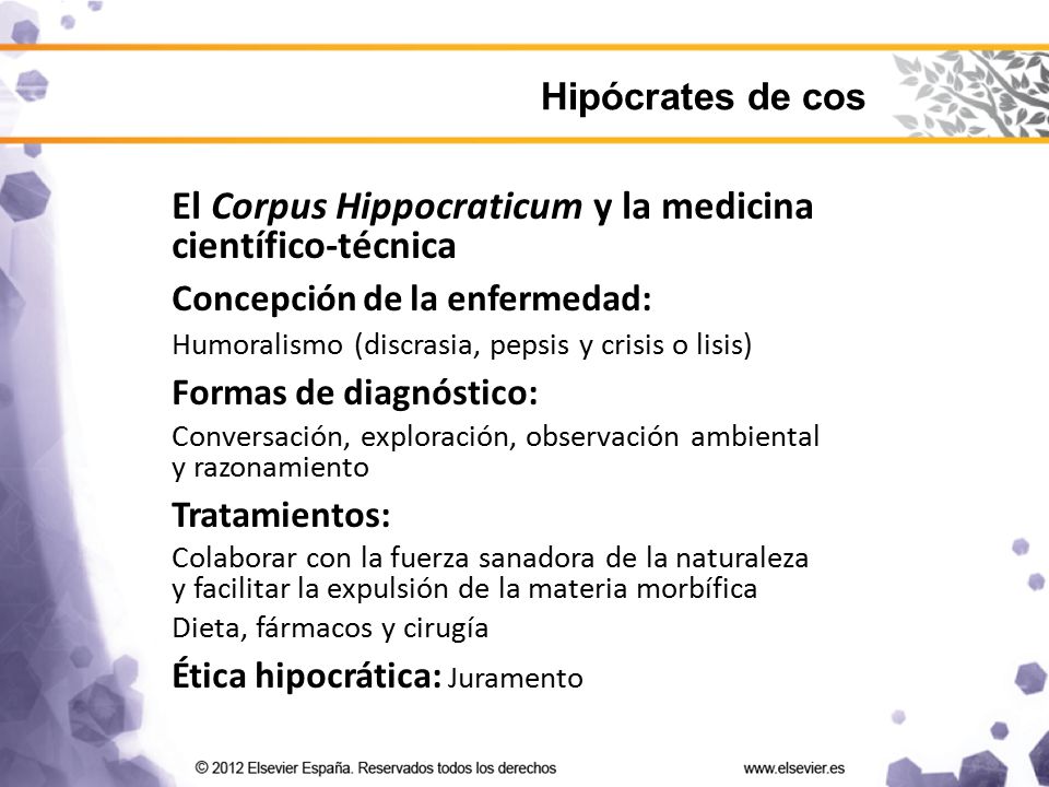 El Corpus Hippocraticum y la medicina científico-técnica