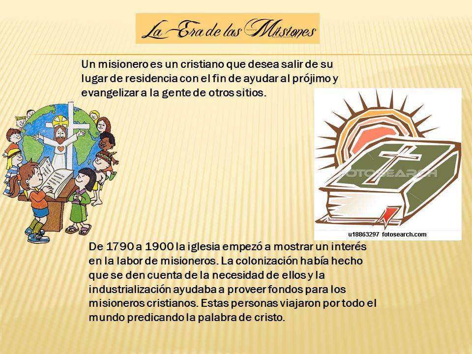 Un misionero es un cristiano que desea salir de su lugar de residencia con el fin de ayudar al prójimo y evangelizar a la gente de otros sitios.