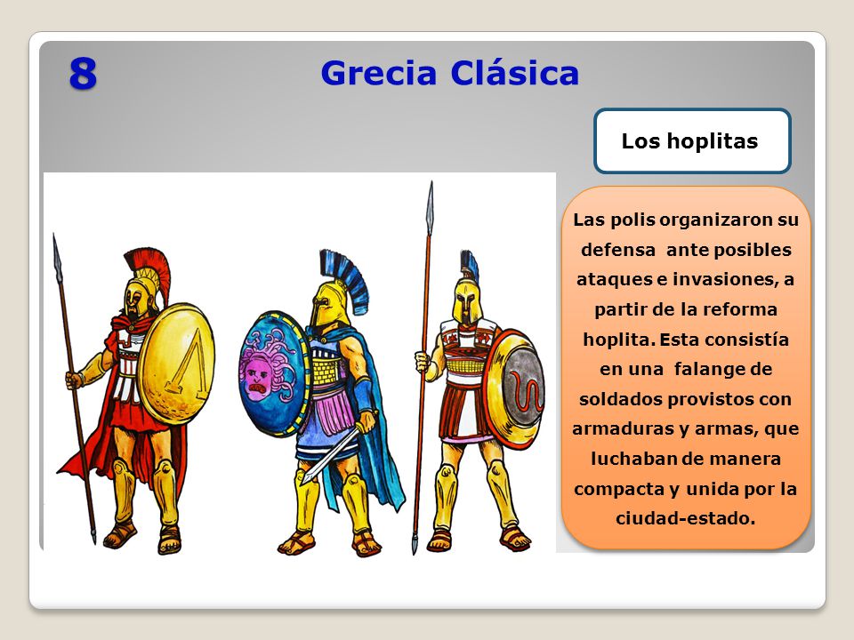8 Grecia Clásica Los hoplitas