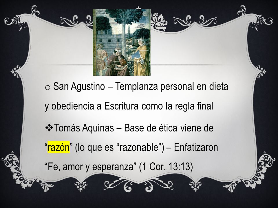 San Agustino – Templanza personal en dieta y obediencia a Escritura como la regla final