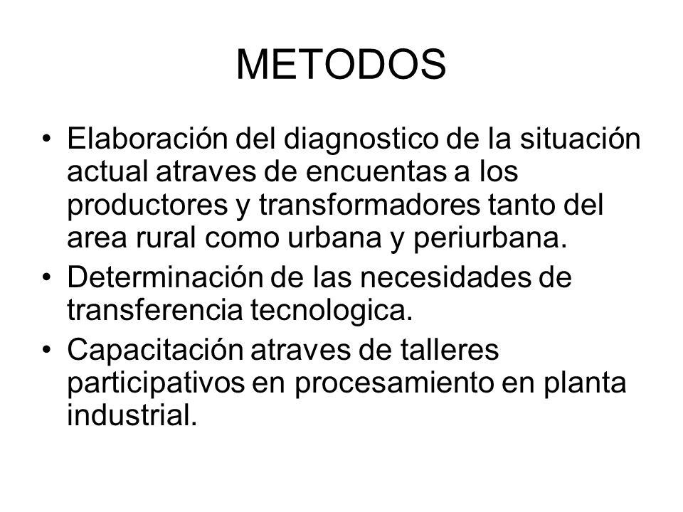 METODOS