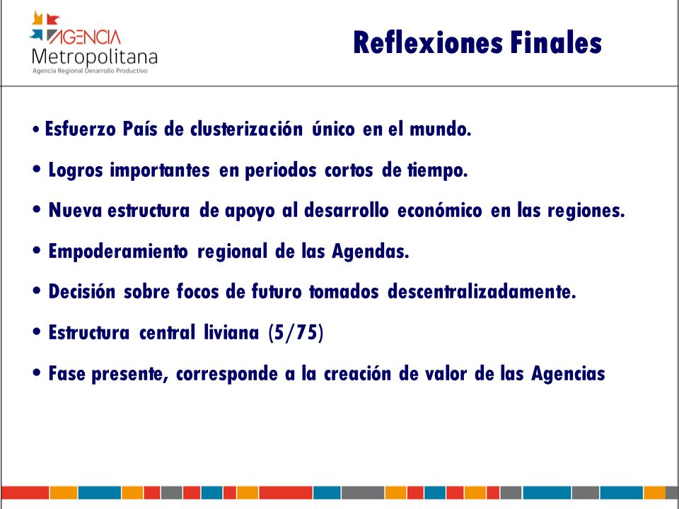 Reflexiones Finales Logros importantes en periodos cortos de tiempo.