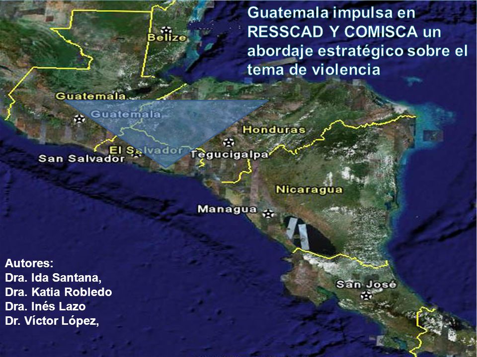 Guatemala impulsa en RESSCAD Y COMISCA un abordaje estratégico sobre el tema de violencia
