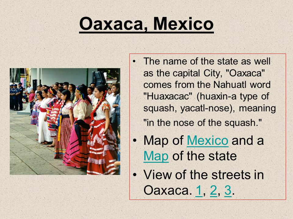Oaxaca, Mexico Map of Mexico and a Map of the state