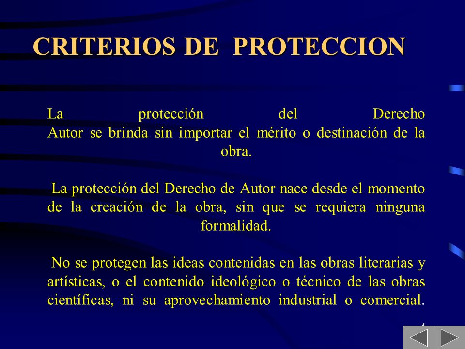 CRITERIOS DE PROTECCION