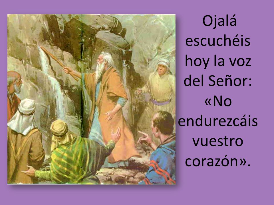 Ojalá escuchéis hoy la voz del Señor: «No endurezcáis vuestro corazón».