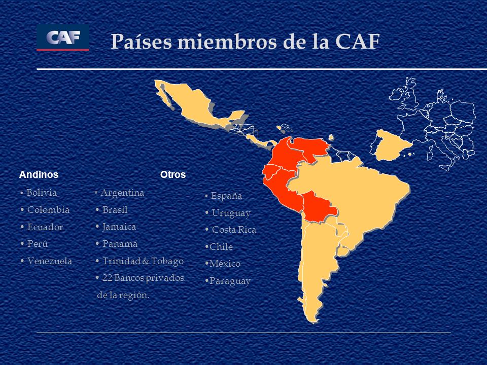 Países miembros de la CAF