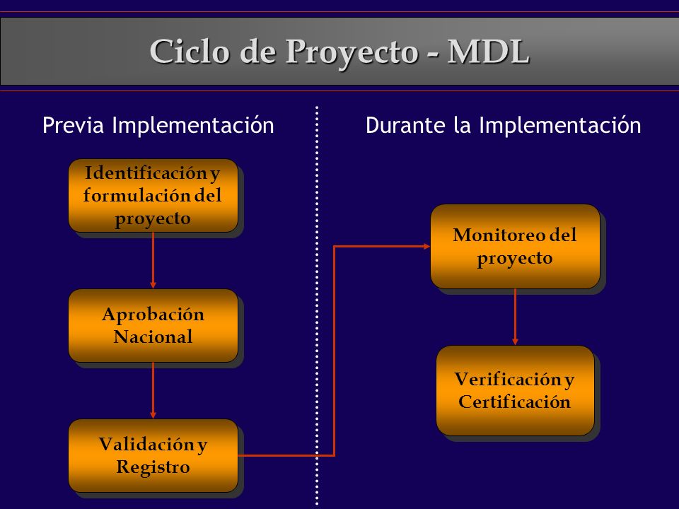 Ciclo de Proyecto - MDL Previa Implementación