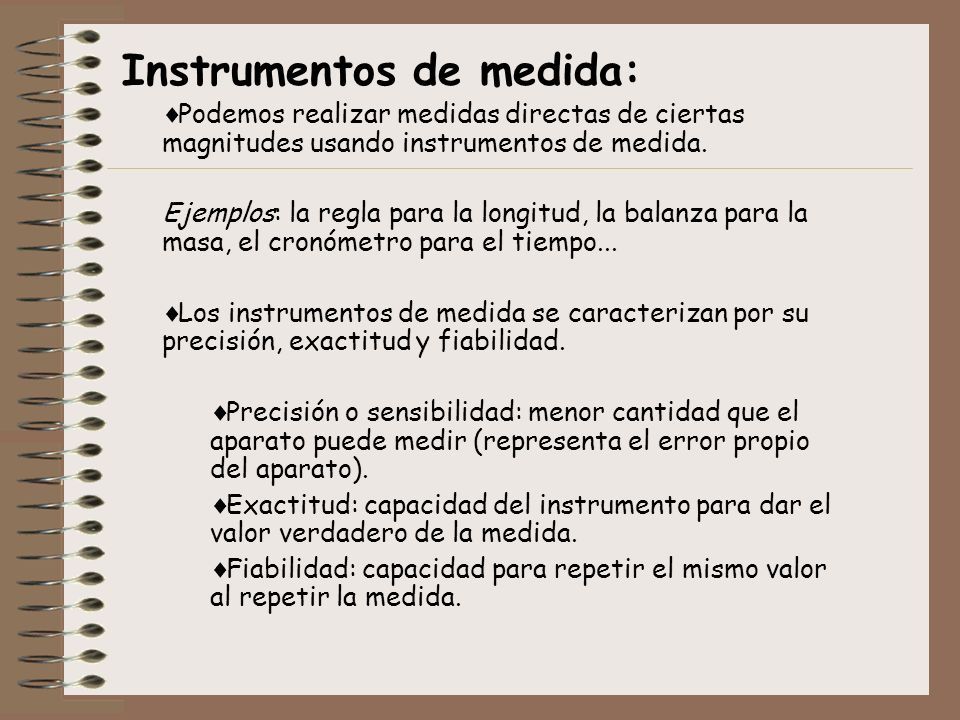 Instrumentos de medida: