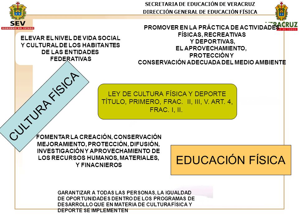 CULTURA FÍSICA EDUCACIÓN FÍSICA LEY DE CULTURA FÍSICA Y DEPORTE