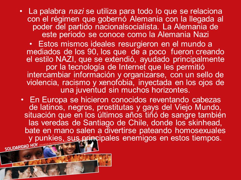 La palabra nazi se utiliza para todo lo que se relaciona con el régimen que gobernó Alemania con la llegada al poder del partido nacionalsocialista. La Alemania de este periodo se conoce como la Alemania Nazi