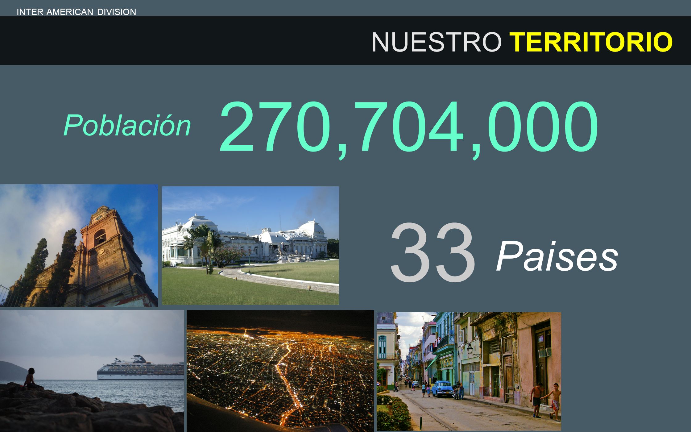 33 270,704,000 Paises Población NUESTRO TERRITORIO