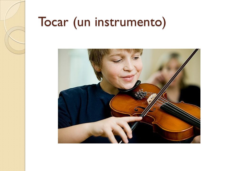 Tocar (un instrumento)
