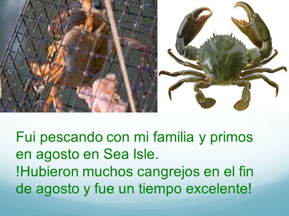 Fui pescando con mi familia y primos en agosto en Sea Isle.