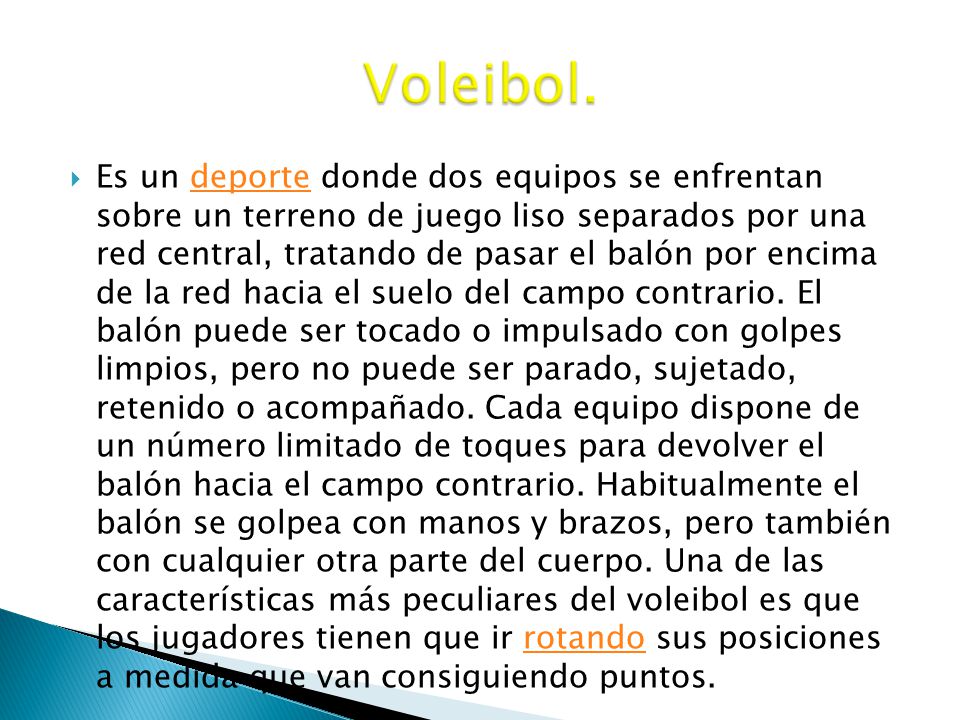 Voleibol.