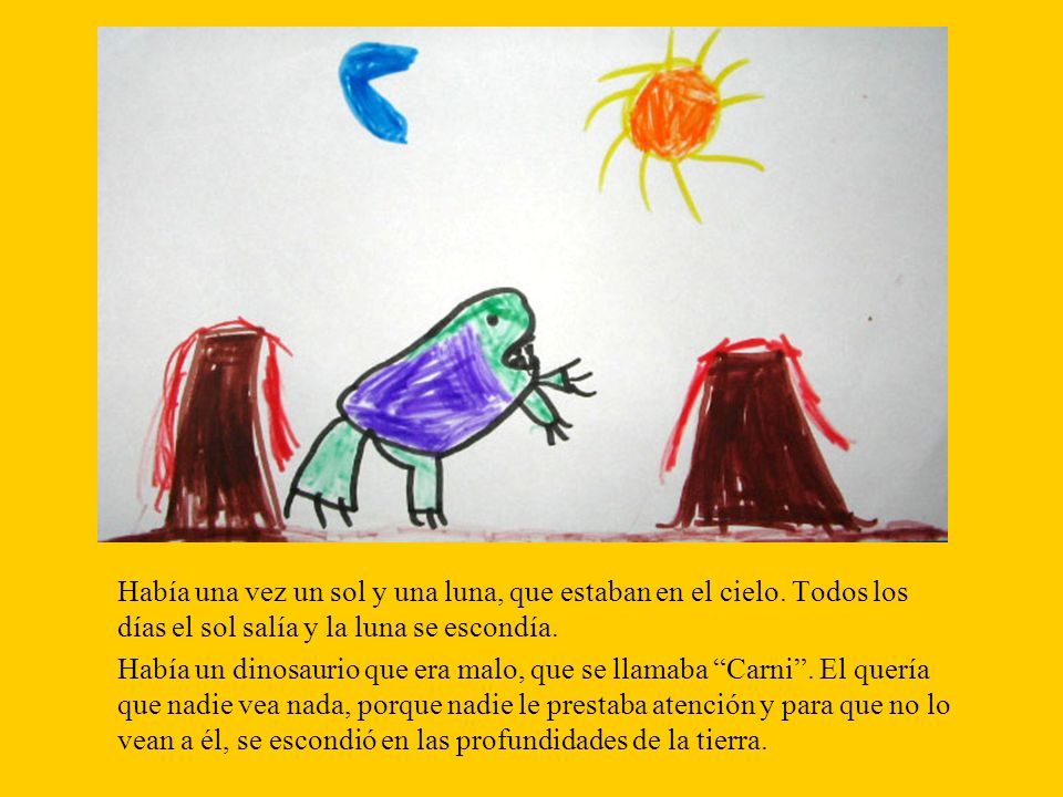 Había una vez un sol y una luna, que estaban en el cielo