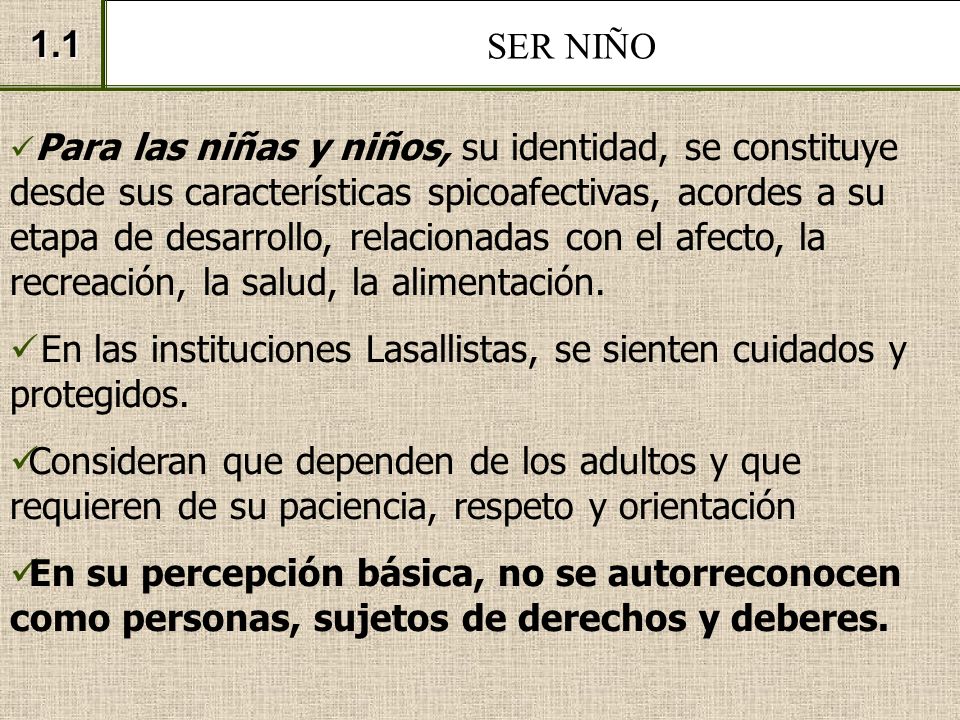 En las instituciones Lasallistas, se sienten cuidados y protegidos.