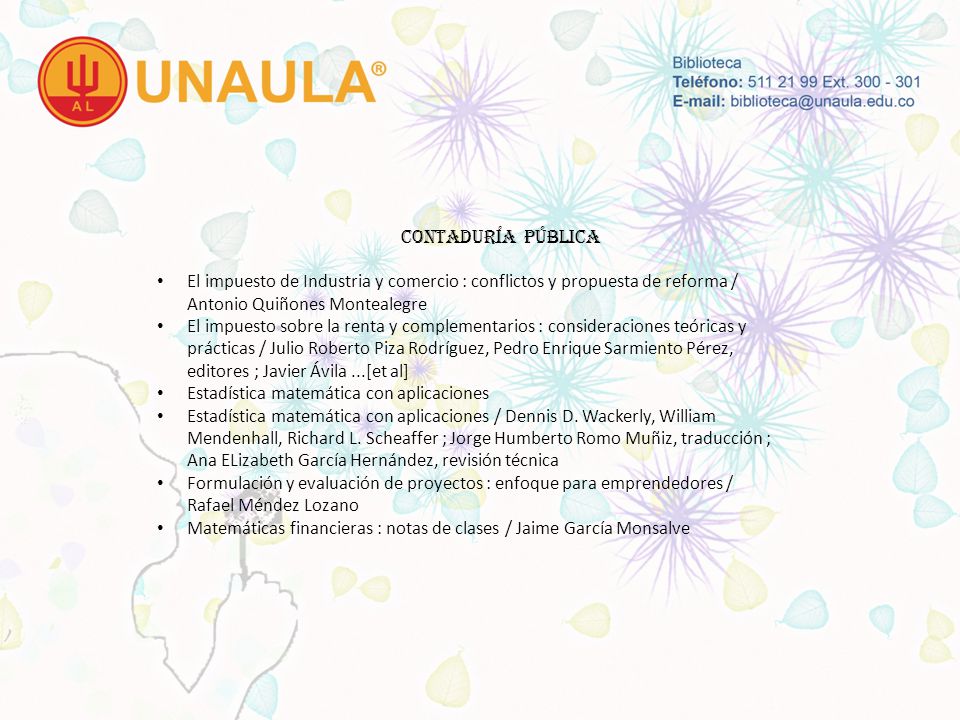 CONTADURÍA PÚBLICA El impuesto de Industria y comercio : conflictos y propuesta de reforma / Antonio Quiñones Montealegre.
