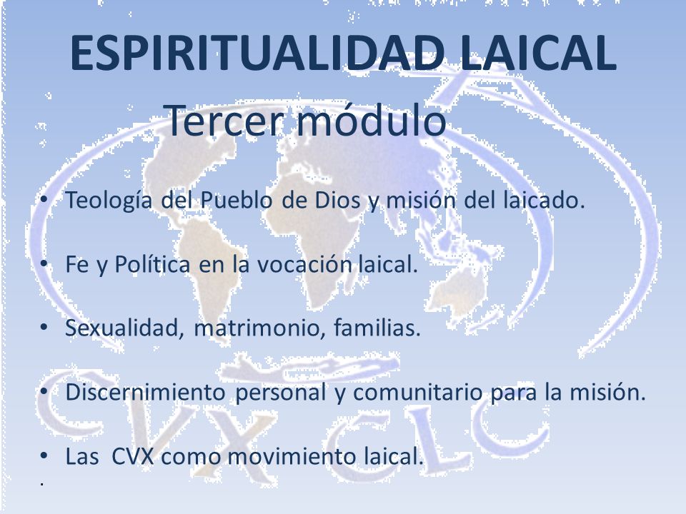 ESPIRITUALIDAD LAICAL