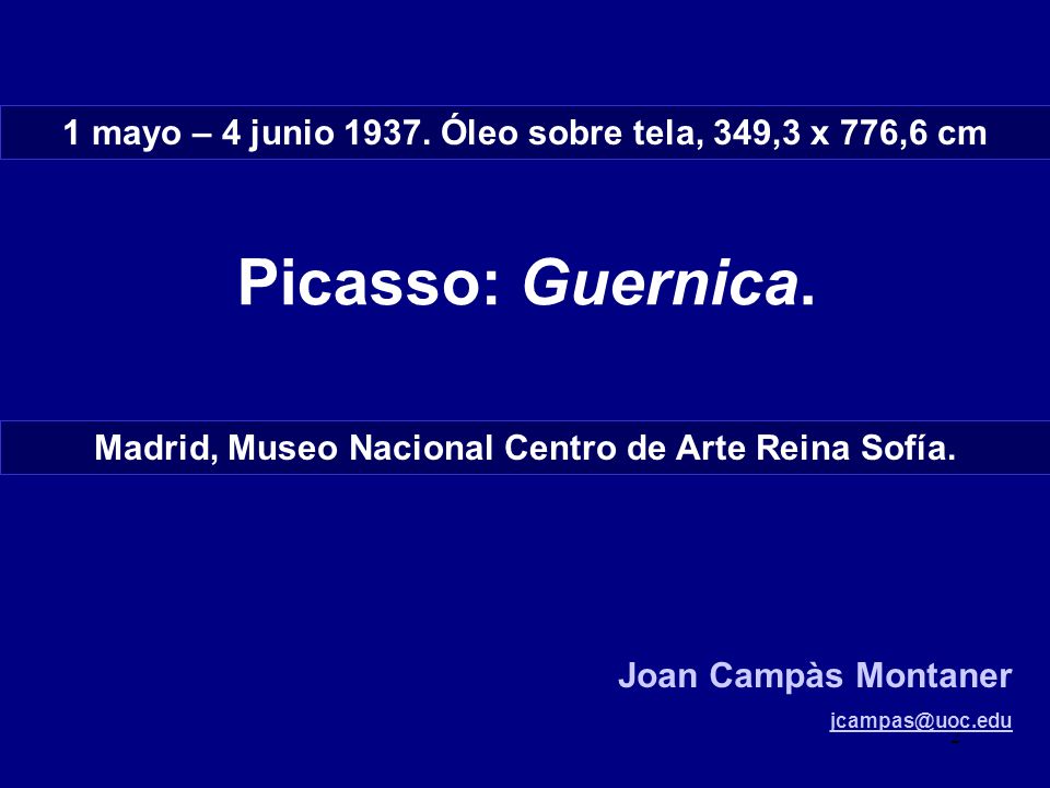 1 mayo – 4 junio Óleo sobre tela, 349,3 x 776,6 cm