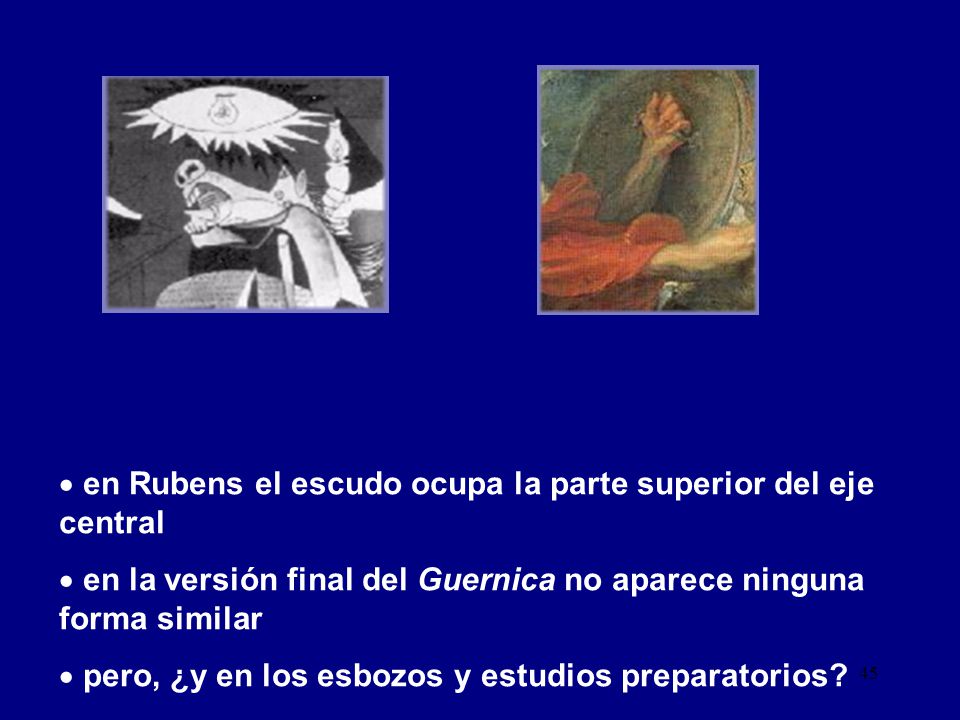 en Rubens el escudo ocupa la parte superior del eje central
