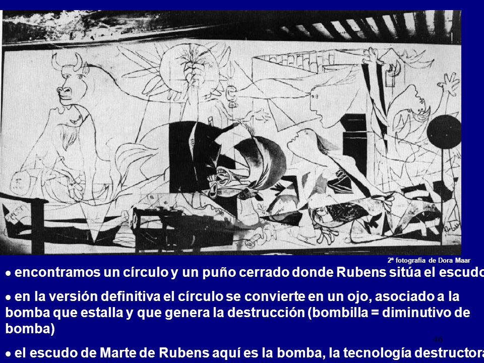 encontramos un círculo y un puño cerrado donde Rubens sitúa el escudo